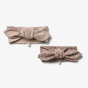 2 Headband Olivia | Baby - grey rose flowers