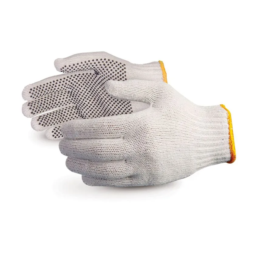 4611 Unisex Knitted / Sewing Cotton Plain Hand Gloves Raw White