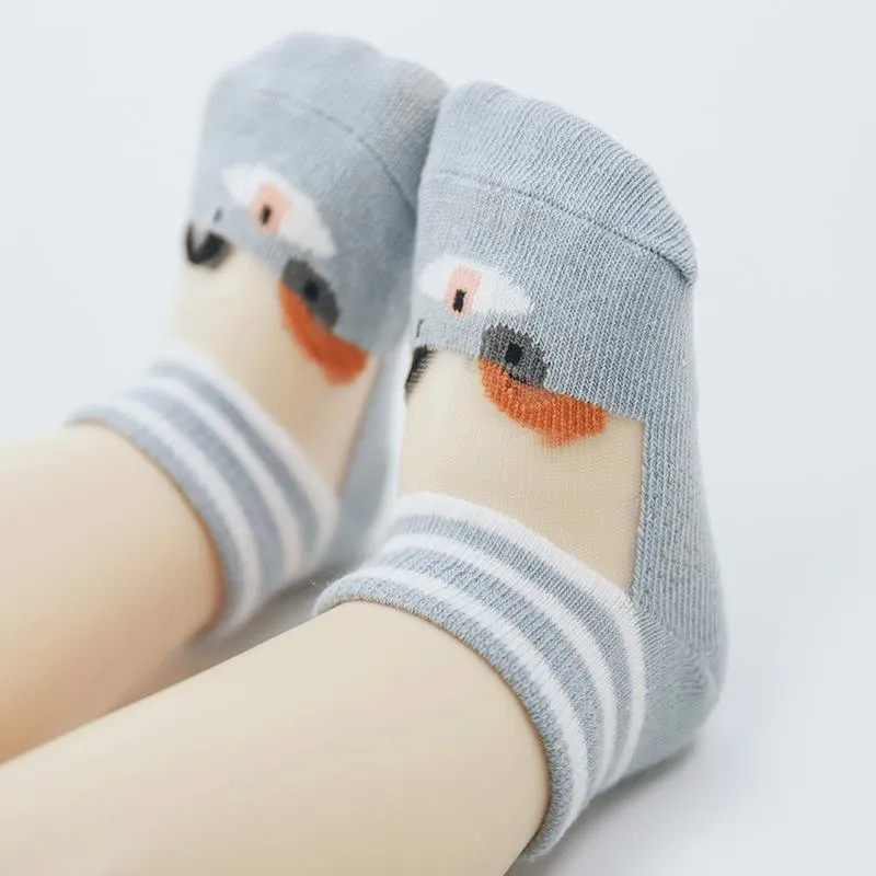 5-piece Cartoon Design Yarn Socks