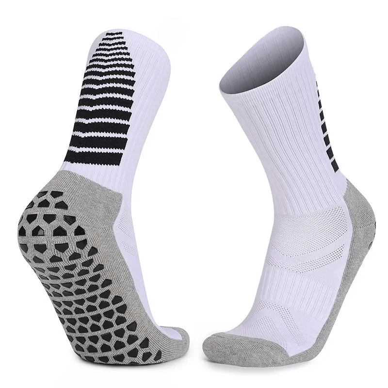 Adult Thickened Towel Football Socks Men's Non-Slip Wear-Resistant Mid-Calf Socks Sweat-Absorbent Breathable Sports Socks Batch