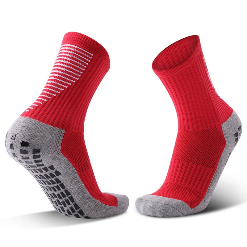 Adult Thickened Towel Football Socks Men's Non-Slip Wear-Resistant Mid-Calf Socks Sweat-Absorbent Breathable Sports Socks Batch