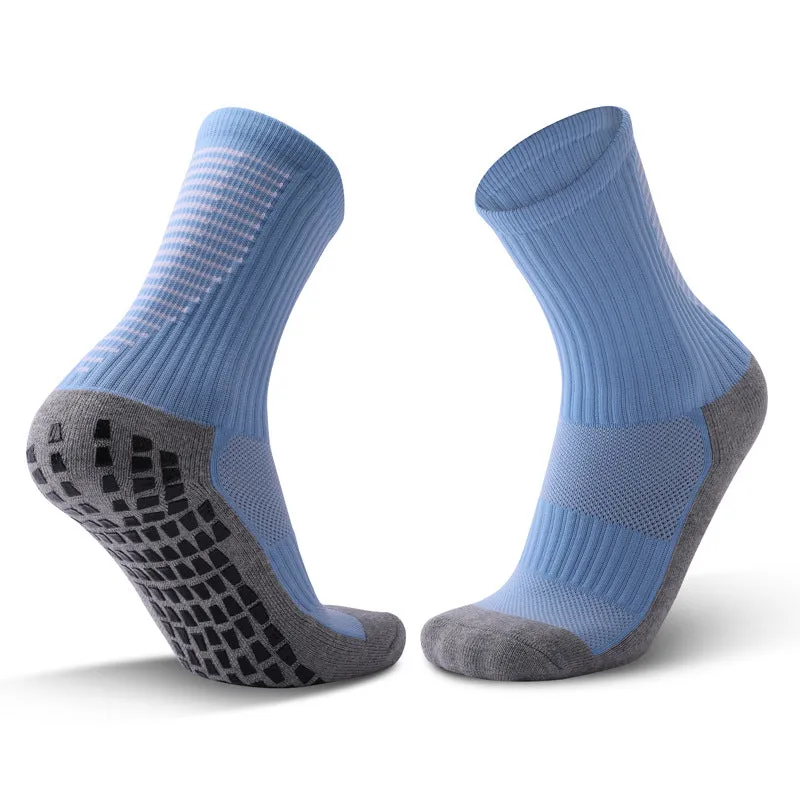 Adult Thickened Towel Football Socks Men's Non-Slip Wear-Resistant Mid-Calf Socks Sweat-Absorbent Breathable Sports Socks Batch