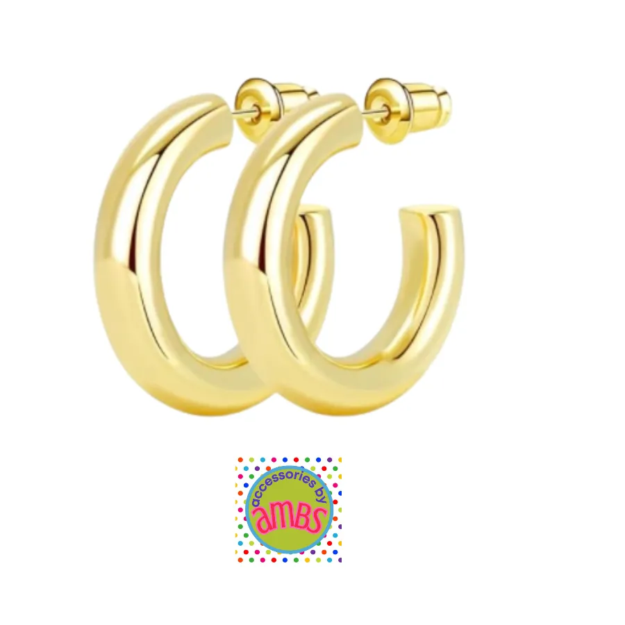 Assorted 14 Kt Gold Hoop Earrings