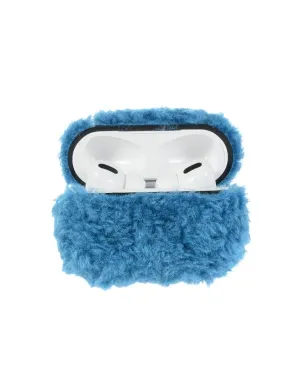 Blue Furry AirPod Holder