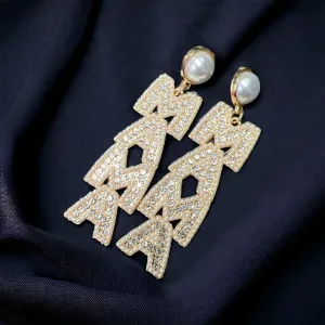 BOUJEE MAMA Earrings- Gold Tone