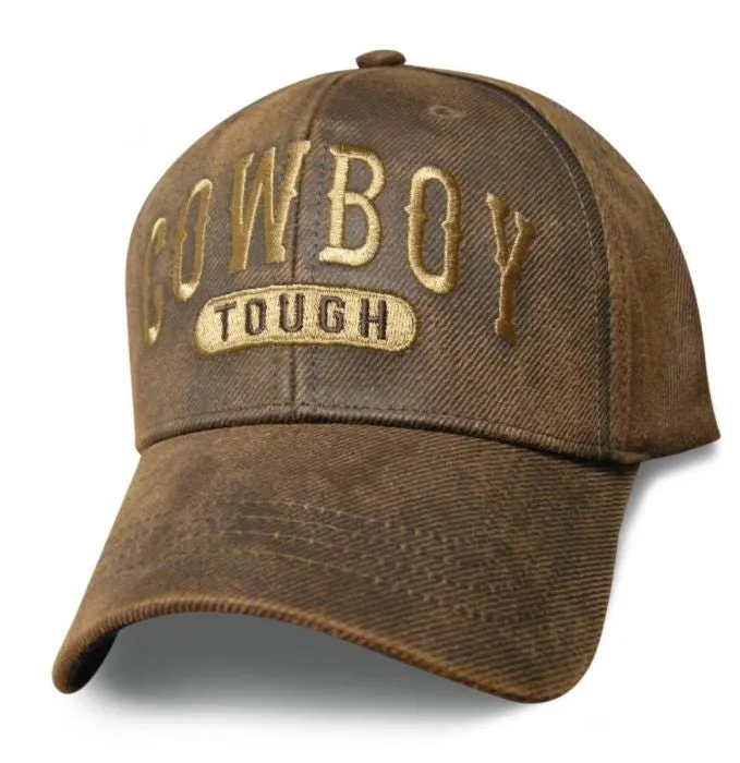 Brown Oilskin Ball Cap - Cowboy Tough