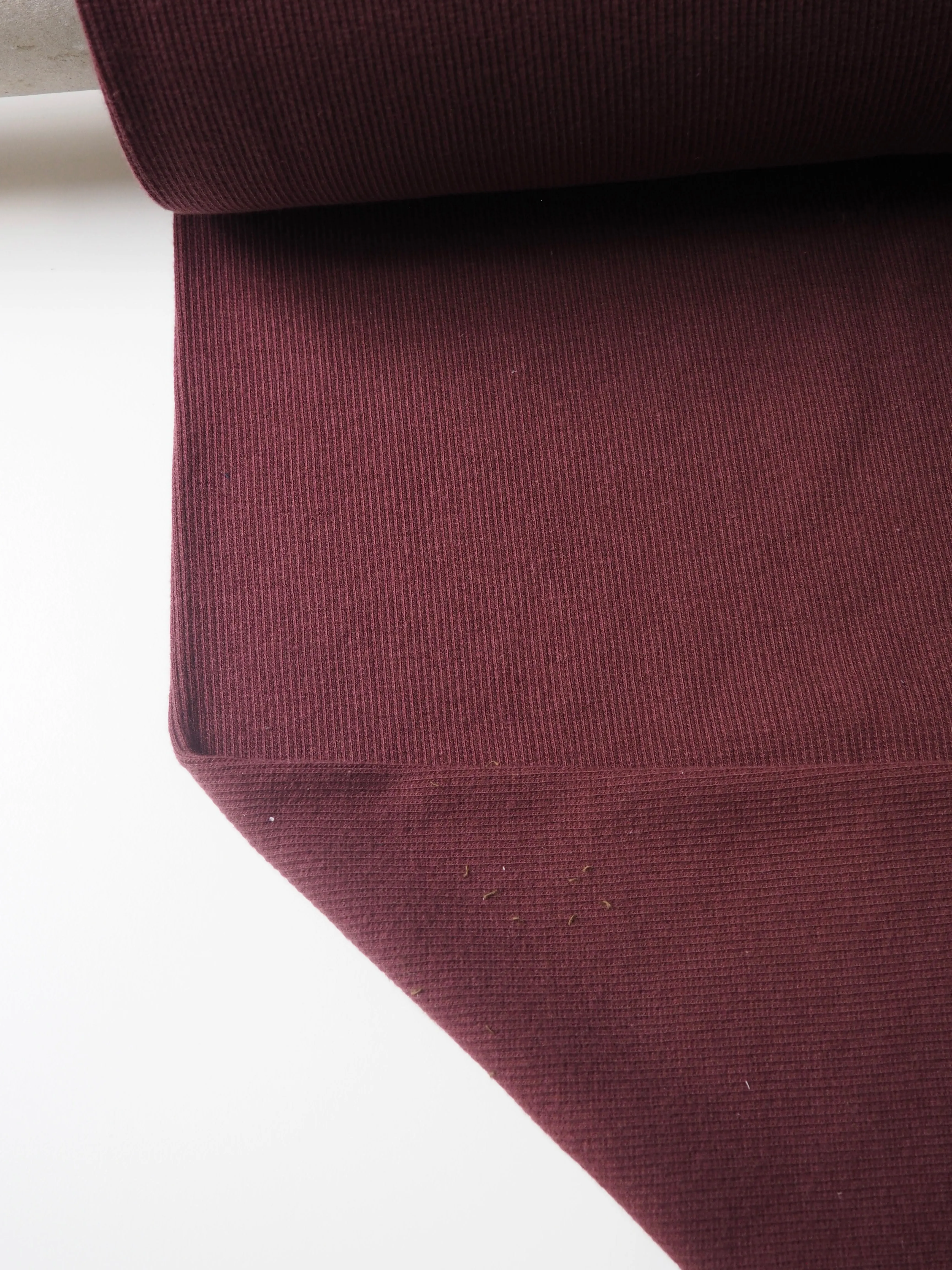 Burgundy Chunky Ribbing