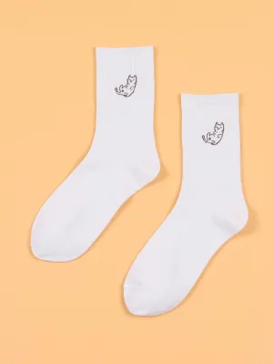 Cartoon Cat Shape Socks Funny Socks for Women Novelty Socks Funky Socks Gift for