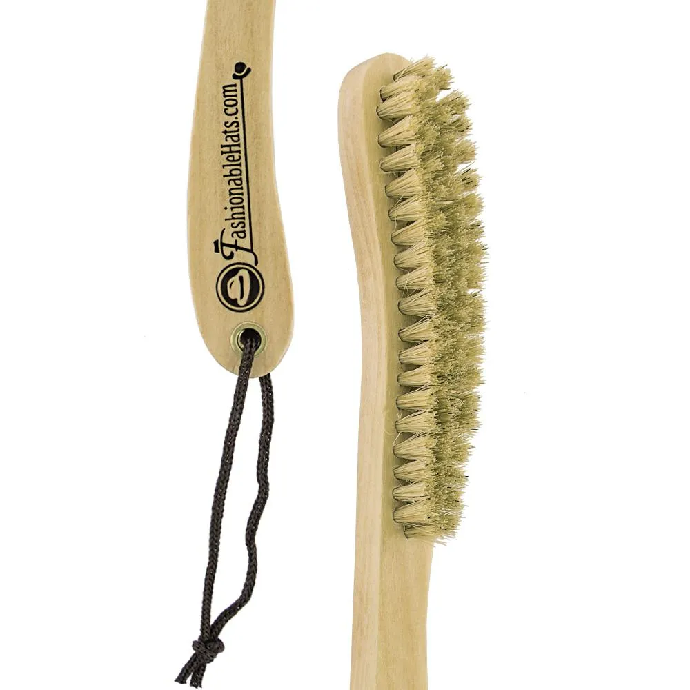 Complete your Hat Care with a Hat Brush - Natural Soft Tan Bristles for Wool and Fur