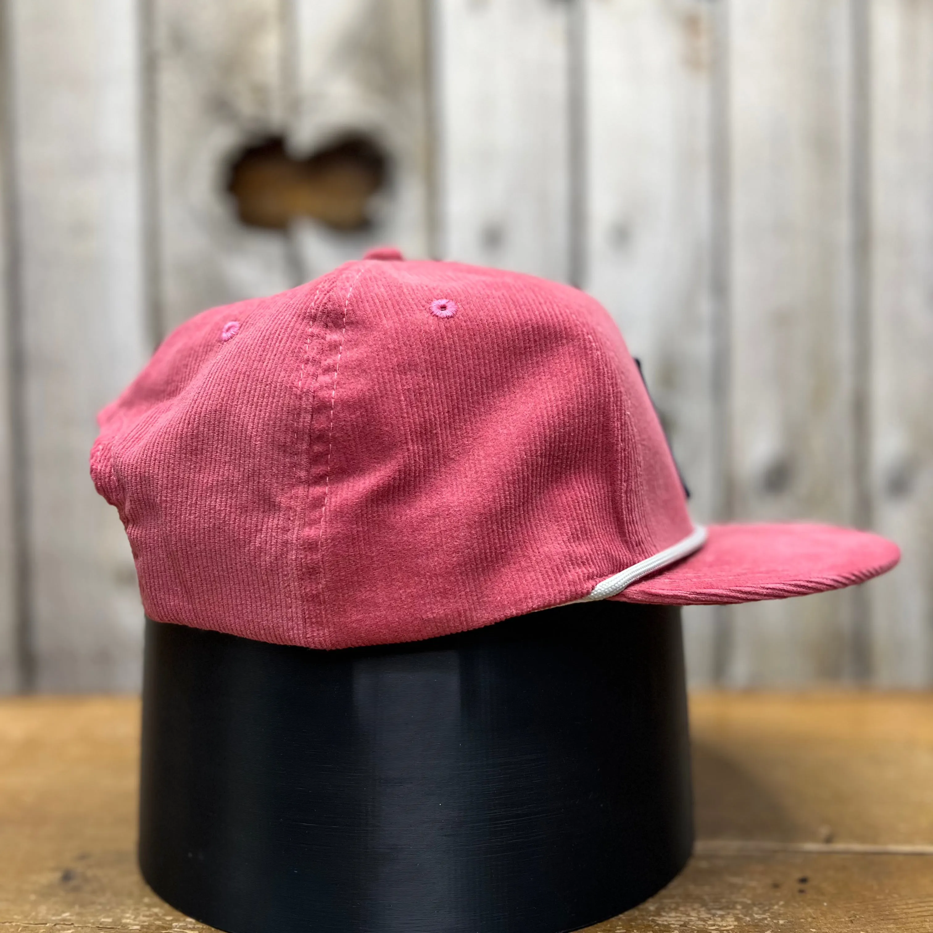 Corduroy Ball Cap | Salmon and Grey Rope | Fits up to size 7 7/8