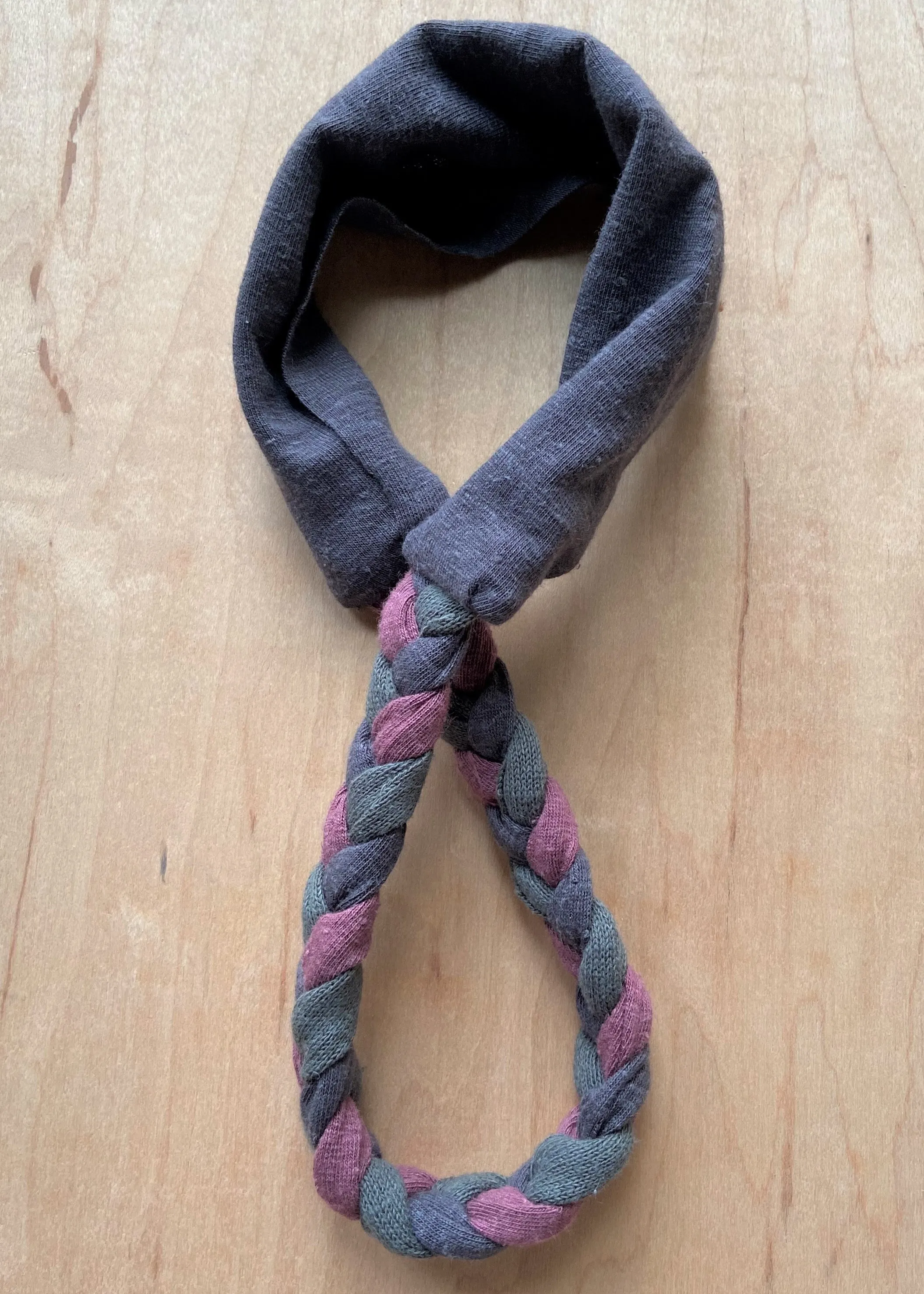 Easy Gray Braided Headband