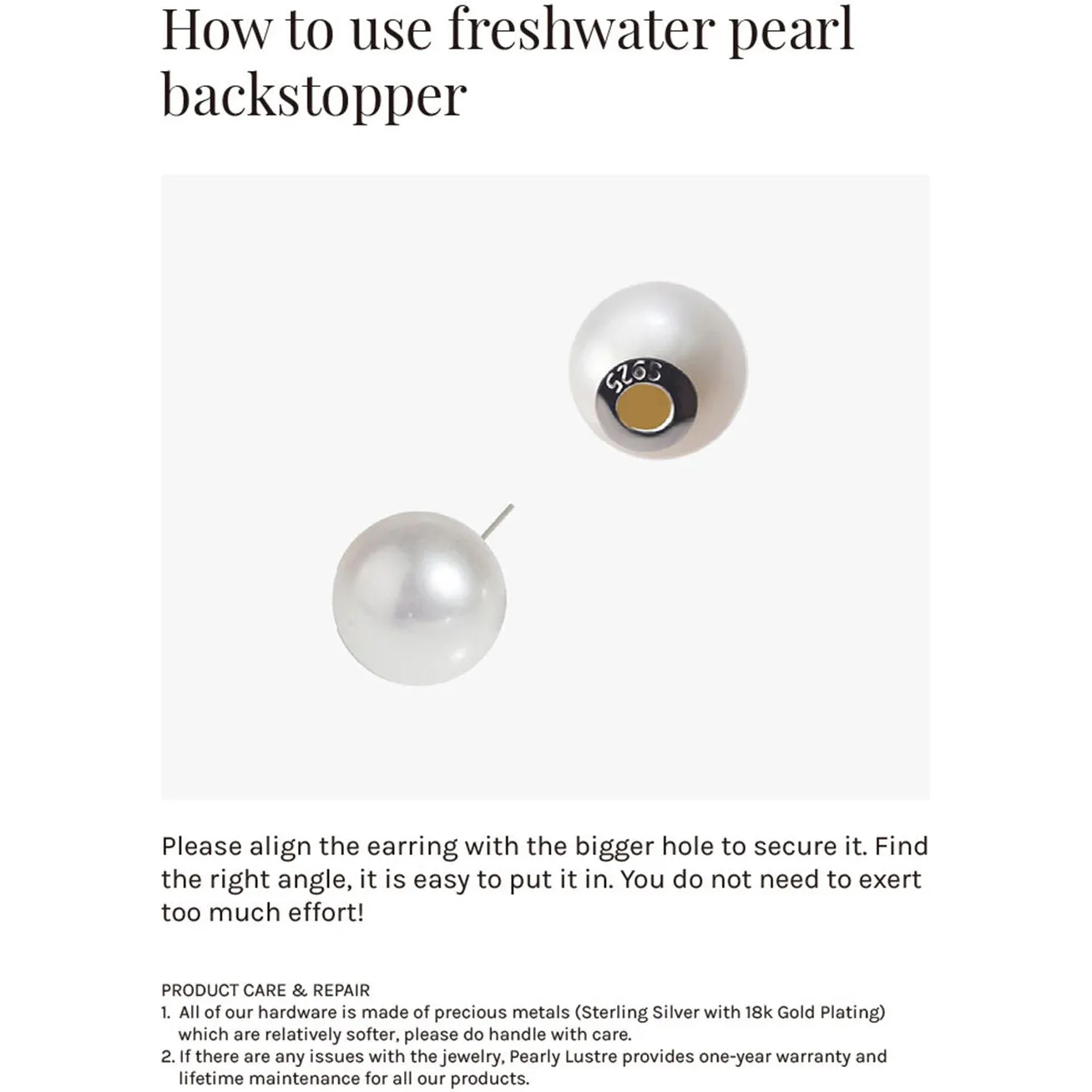 Elegant Freshwater Pearl Earrings WE00434