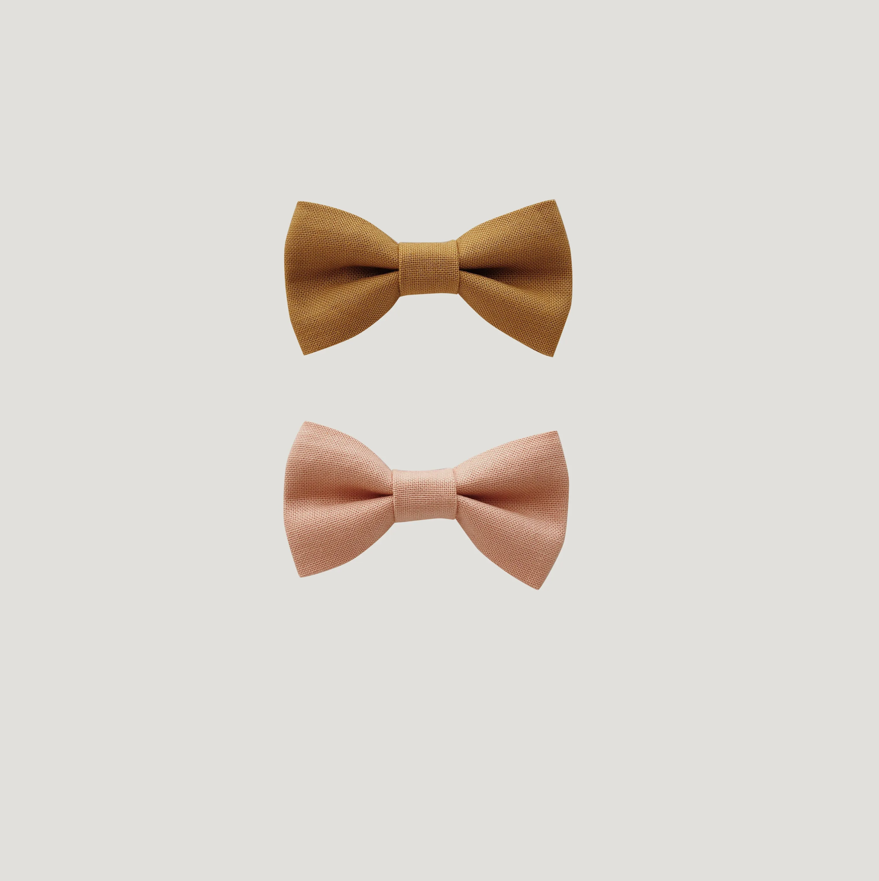 Fall Solid Color Bow Set - Amber/Petal