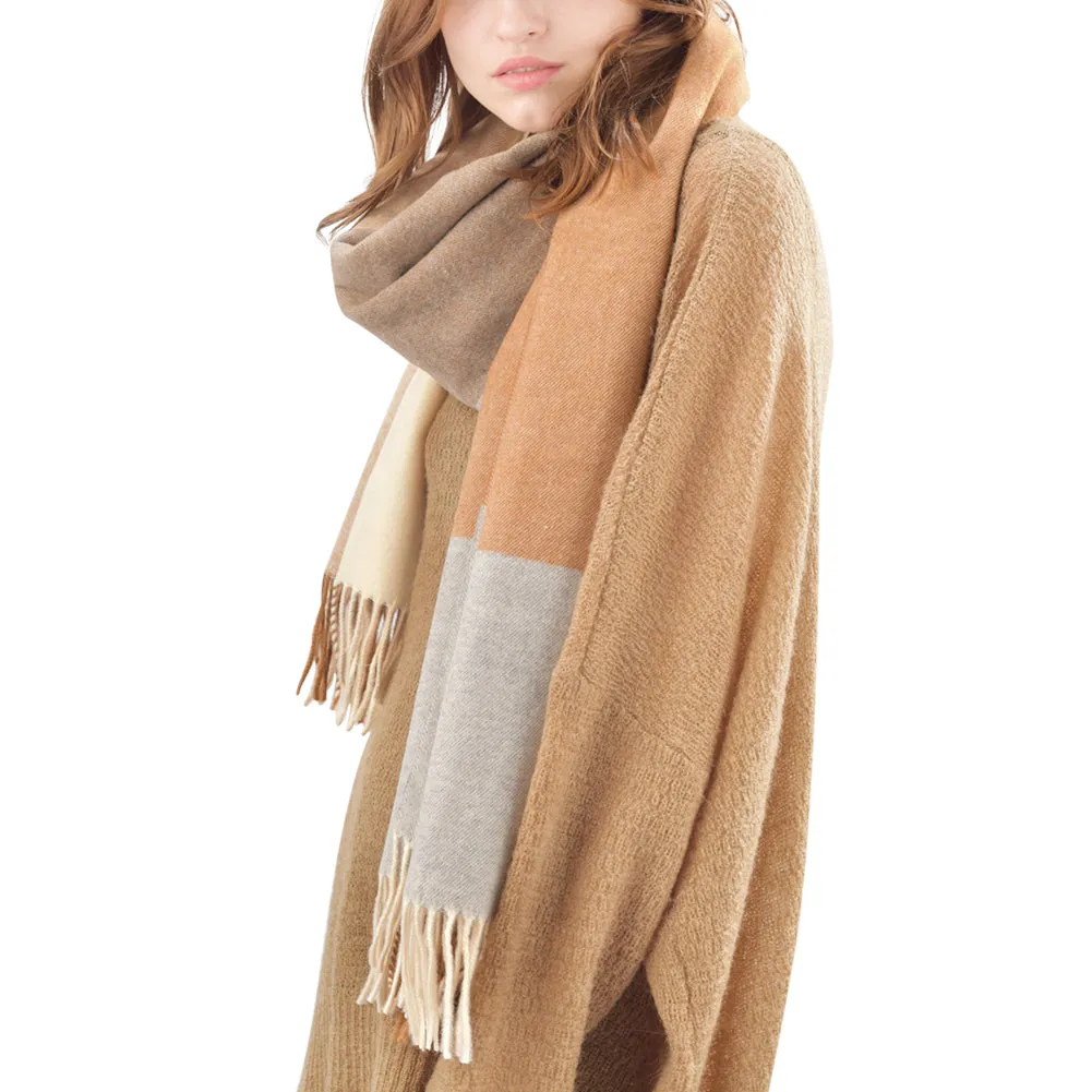 FURTALK Winter Women Cashmere Handfeeling Scarf  Drop Shipping SFFW011