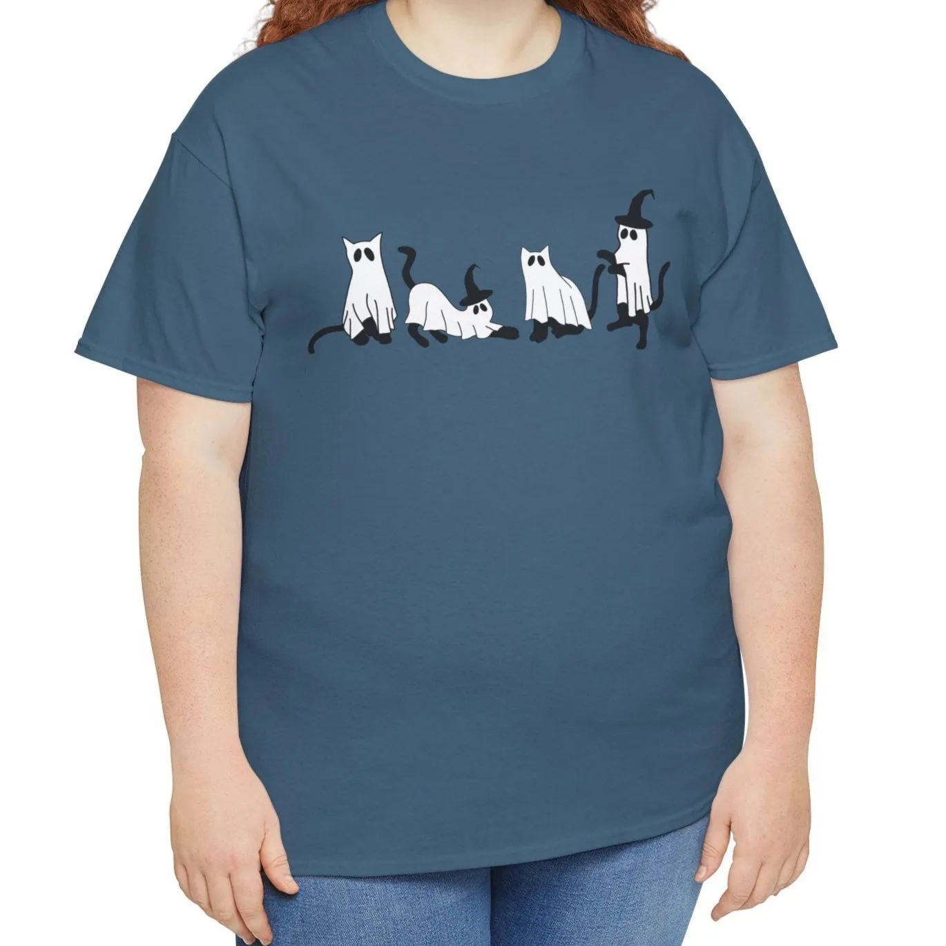 Ghostly Cats & Witch Hats Tee