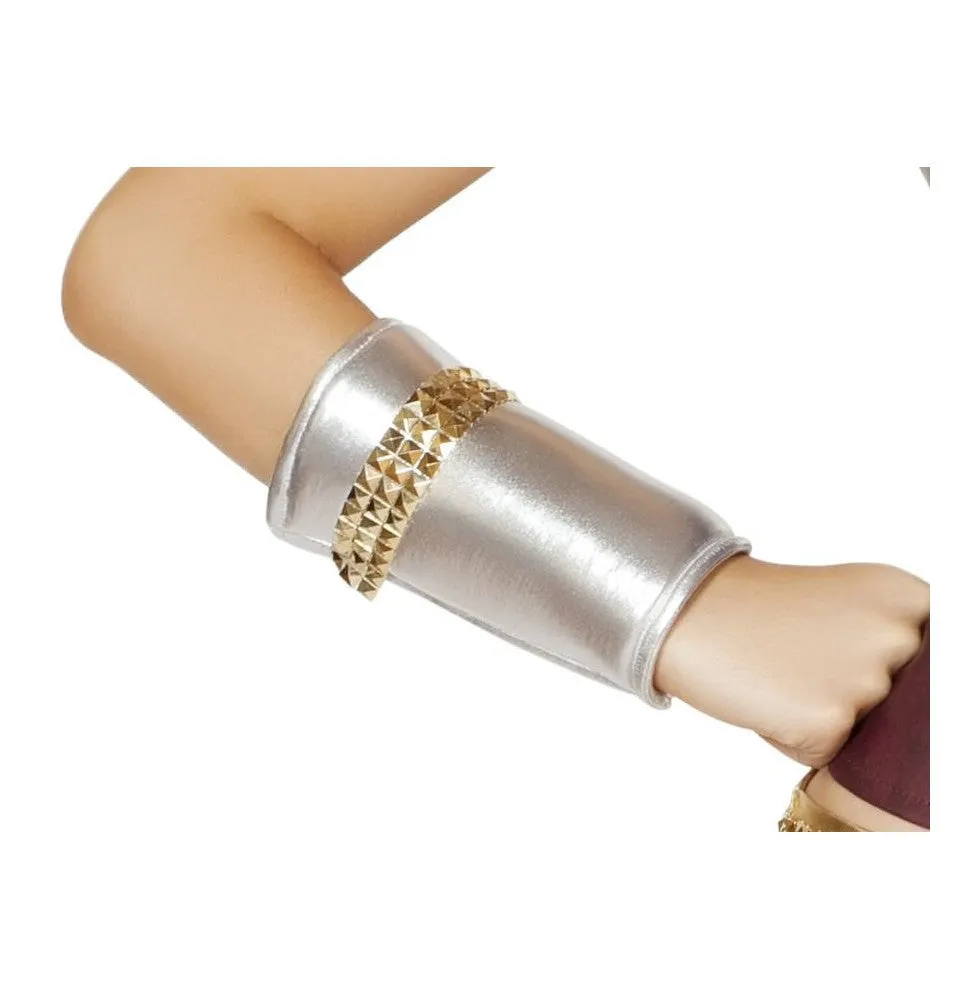 GL104 Wrist Cuffs w/Gold Trim Detail-As Shown