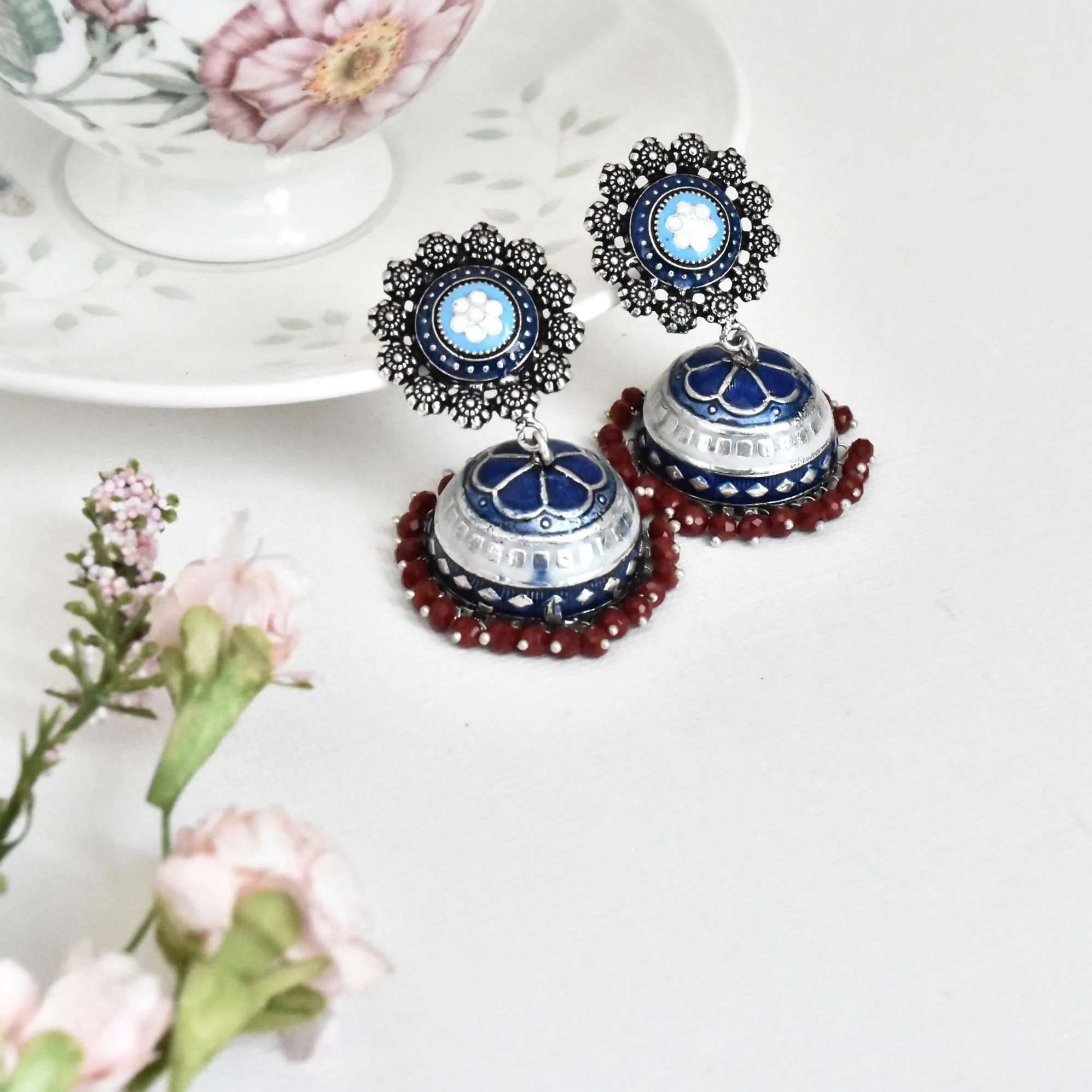 Gulbahaar Meenakari Earrings