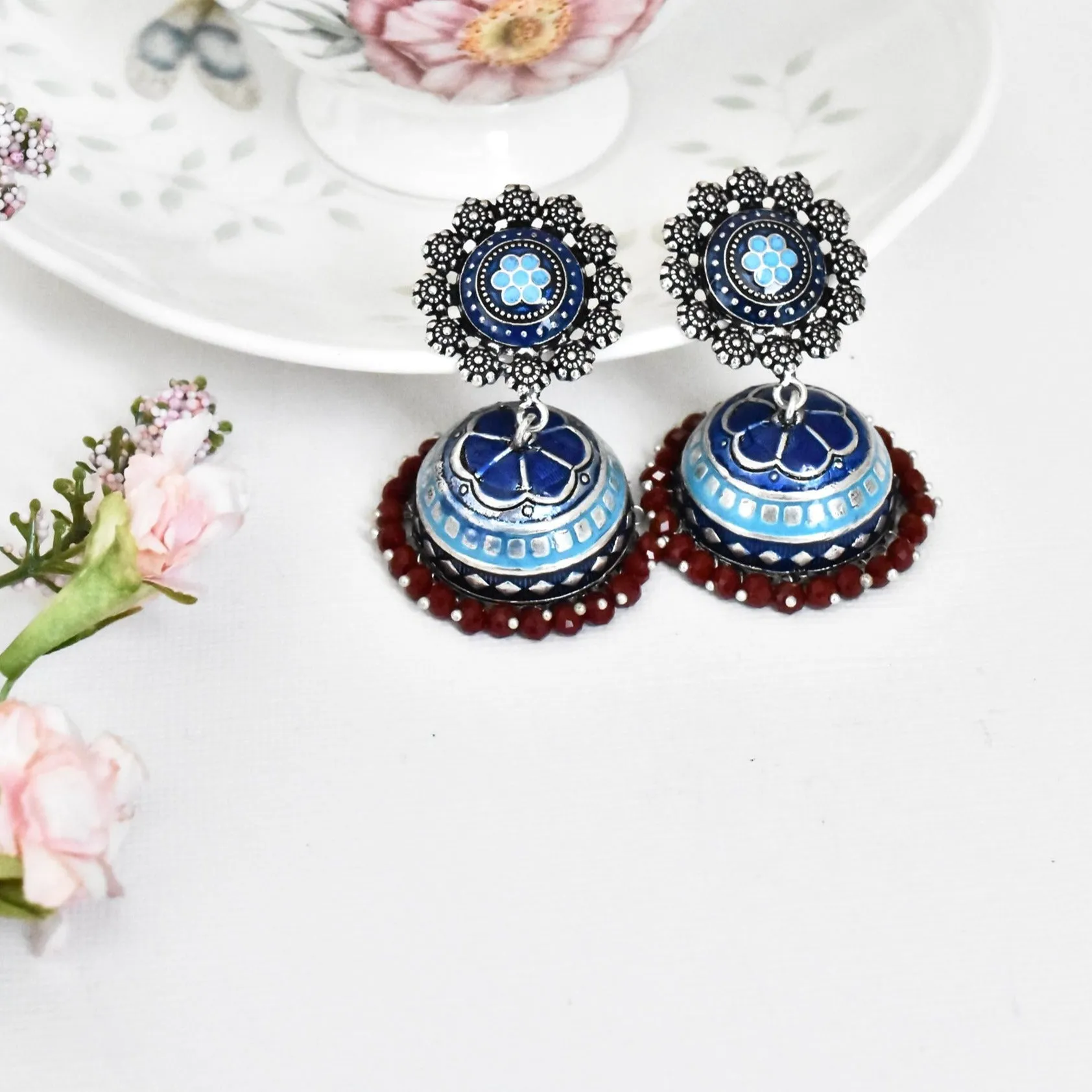 Gulbahaar Meenakari Earrings