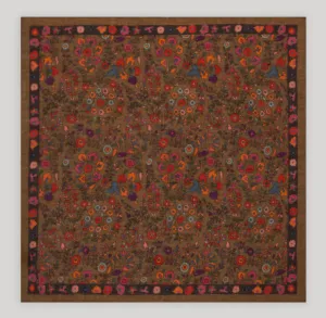 Hartford Floral Square Woven Scarf