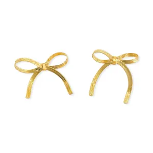 Herringbone Ribbon Earrings