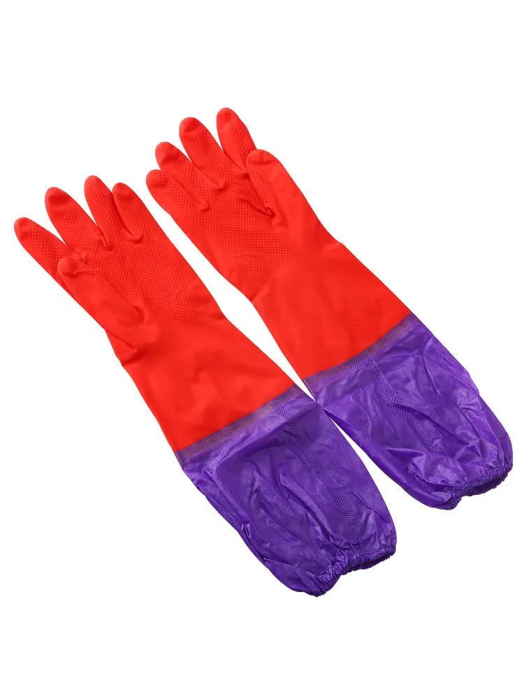 Lengthened waterproof gloves