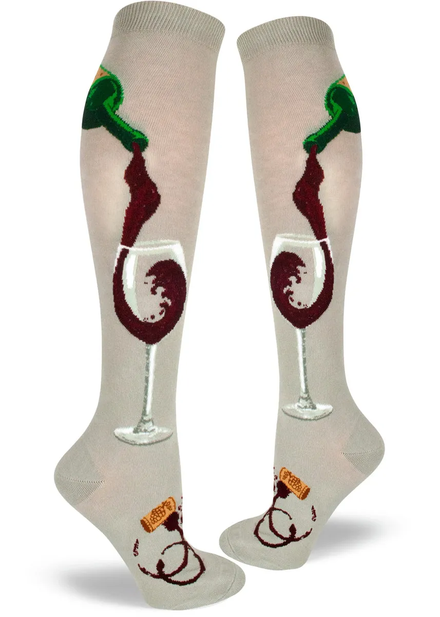 Like A Fine Wine Knee Socks