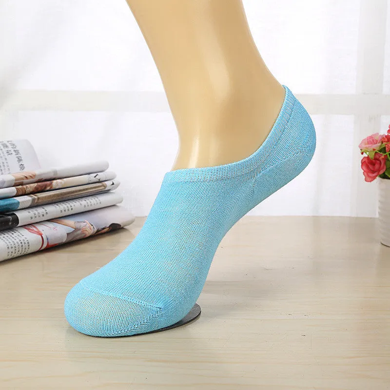 Low-back boat socks Thin section shallow mouth invisible socks spring and summer sports men's cotton socks