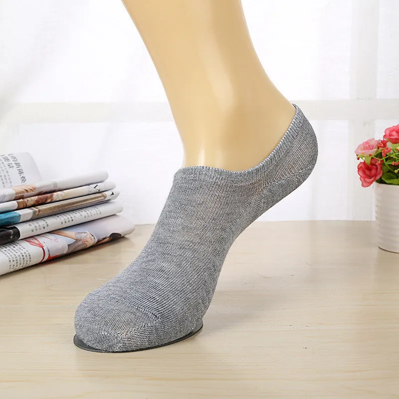 Low-back boat socks Thin section shallow mouth invisible socks spring and summer sports men's cotton socks