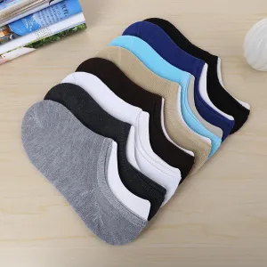 Low-back boat socks Thin section shallow mouth invisible socks spring and summer sports men's cotton socks