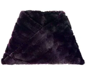 Men's Neck Warmer - Luxury Faux Fur in Aubergine Dream - Sold Out!