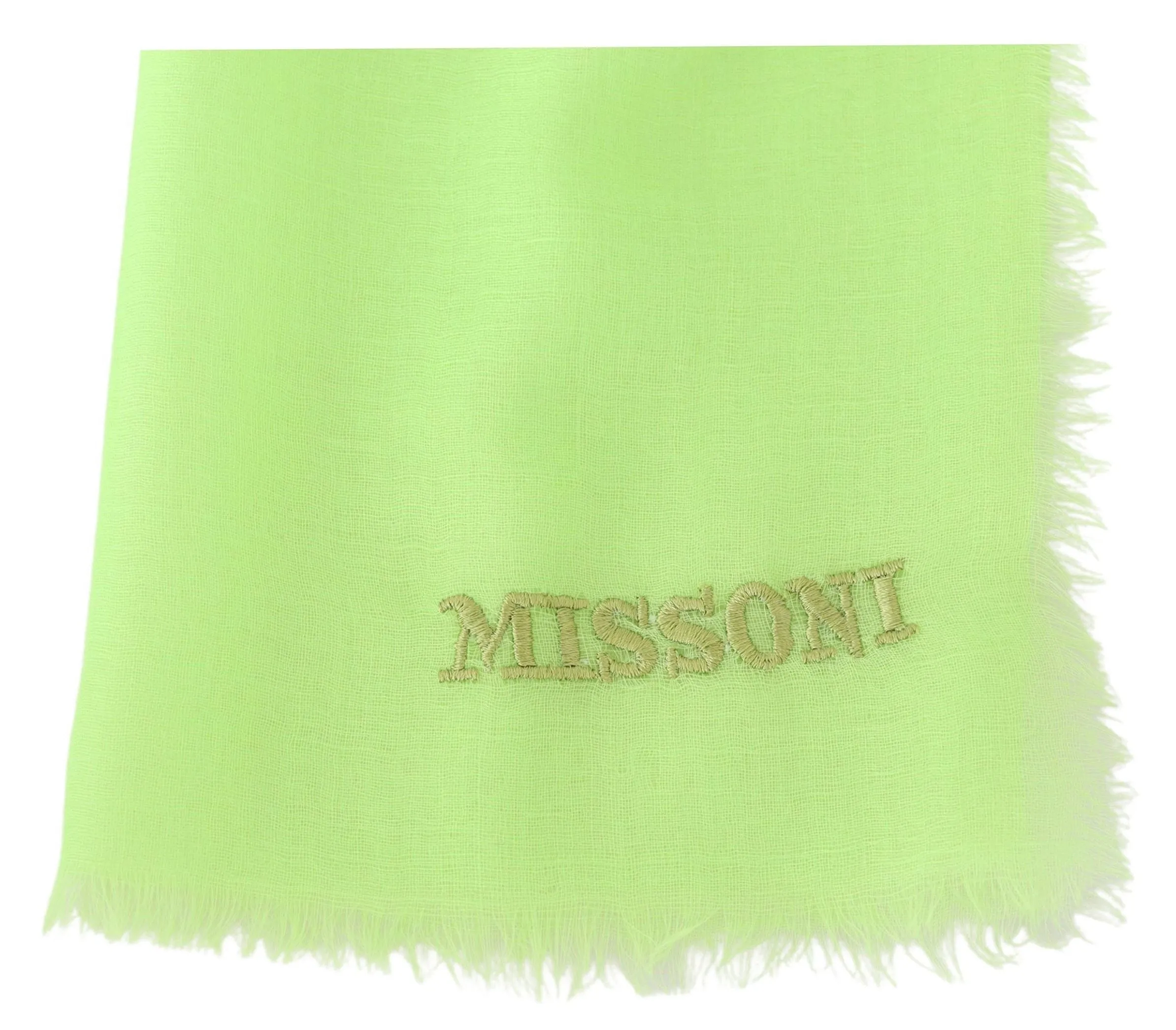 Missoni Chic Cashmere Scarf with Signature Embroidery