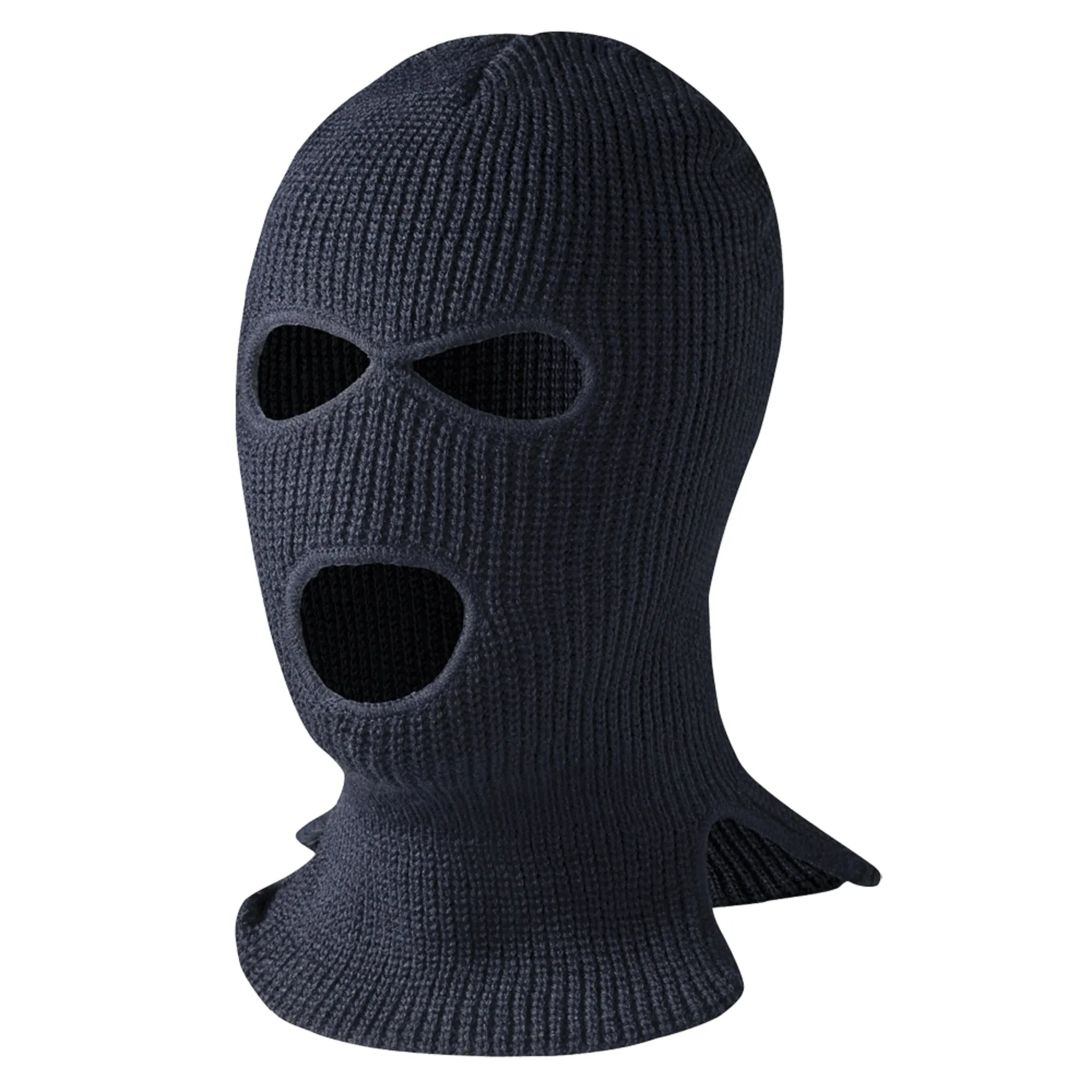 Pioneer 3-Hole Acrylic Black Balaclava – Premium Insulated Face Protection for Cold Weather, Outdoor Activities, Skiing, Snowboarding, and Hiking