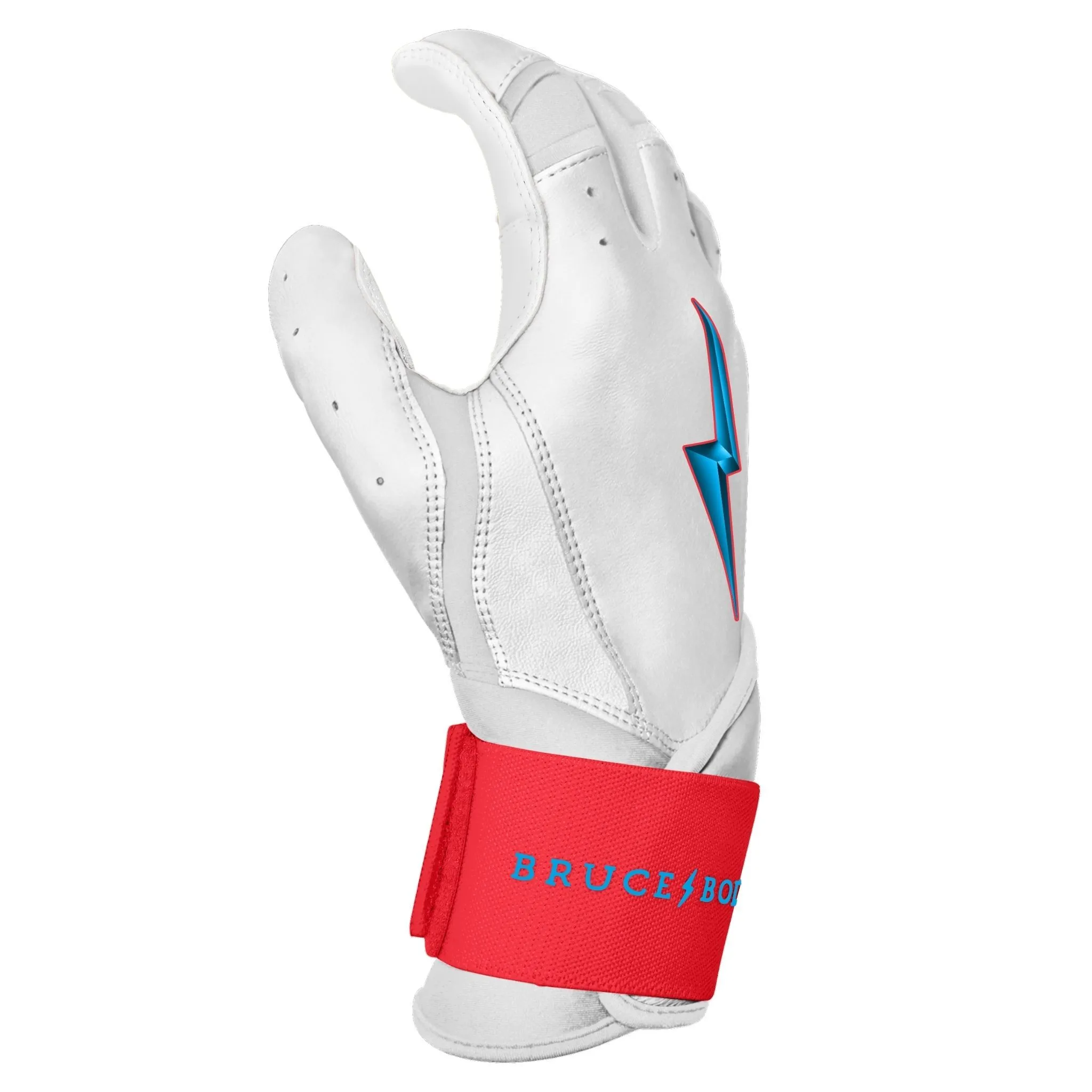 PREMIUM PRO Creator Series Long Cuff Batting Gloves | MIAMI WHITE