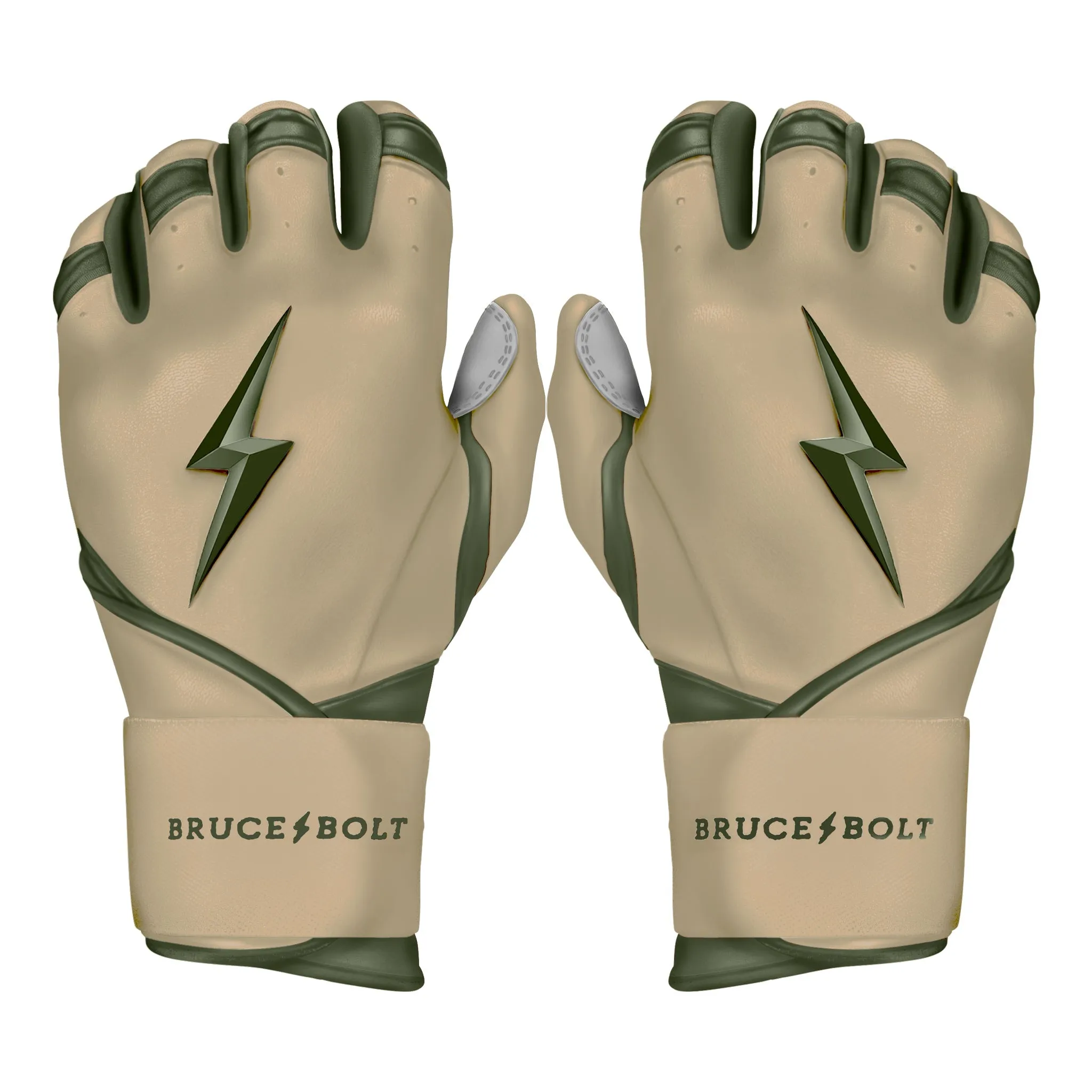 PREMIUM PRO Patriot Series Long Cuff Batting Gloves - MILITARY BEIGE