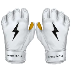 PREMIUM PRO Short Cuff Batting Gloves | WHITE