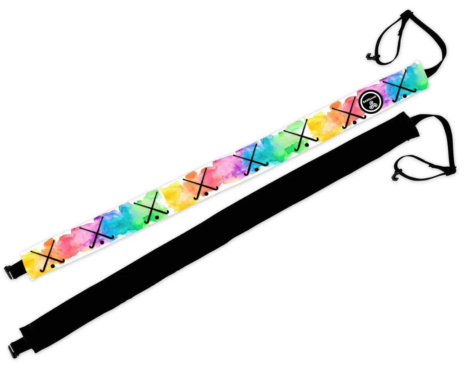 RAVEbandz Adjustable Headbands - (Field Hockey Watercolor)