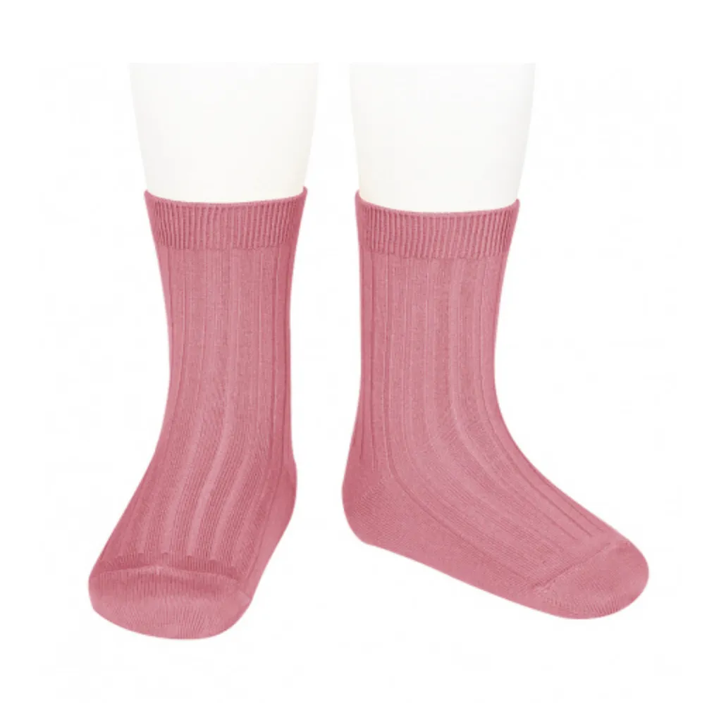 Ribbed, Short Socks TAMARISK