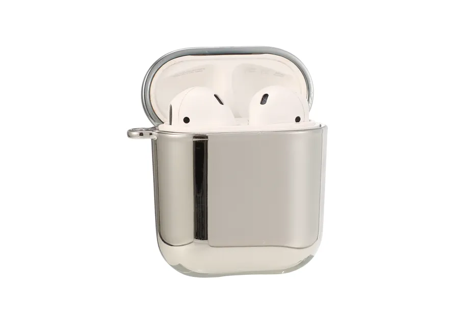 Shiny Silver AirPod Holder