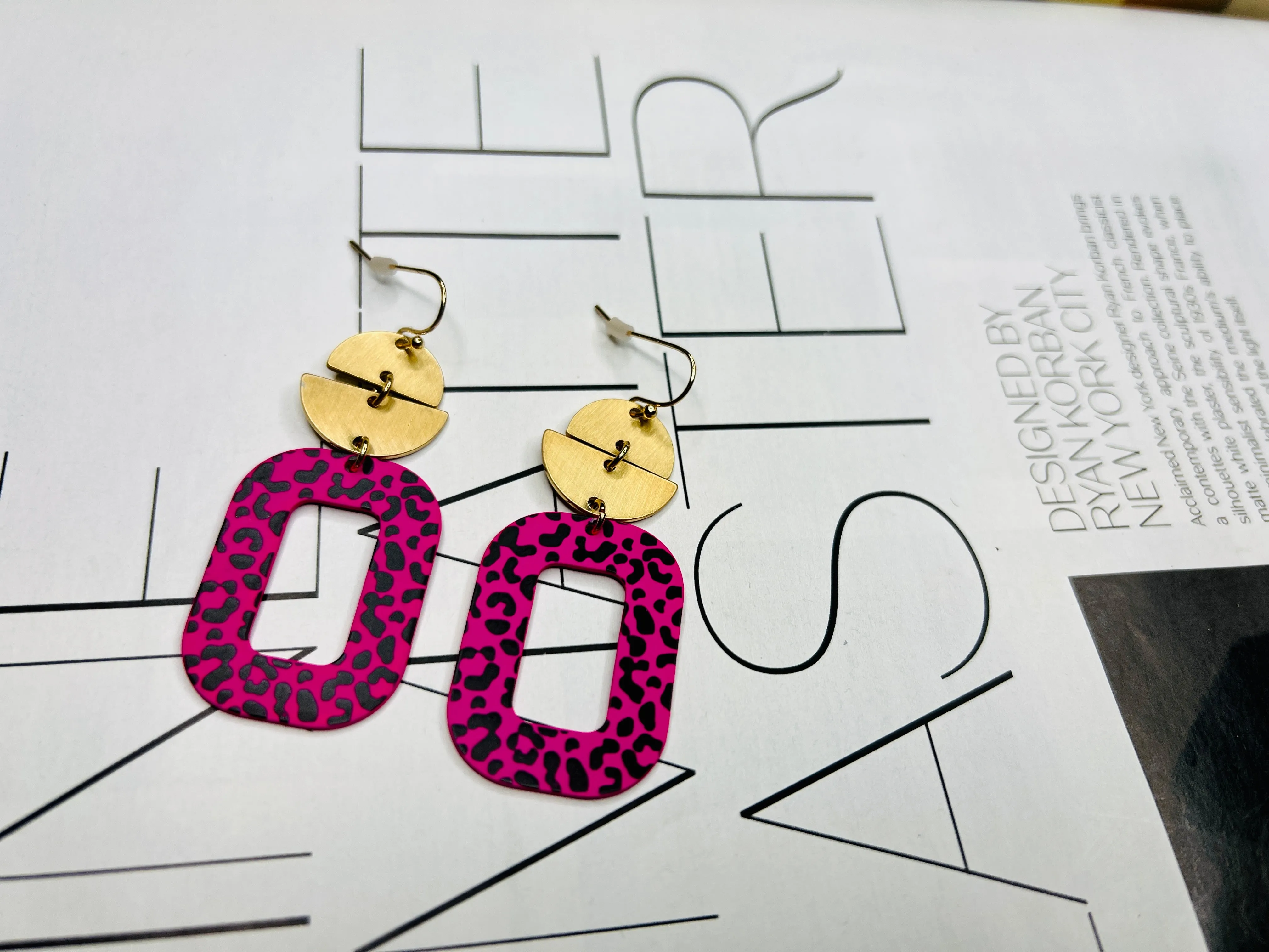 Speckled Fun Shape Earring