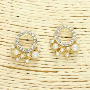 Stylish Round Cluster Earrings