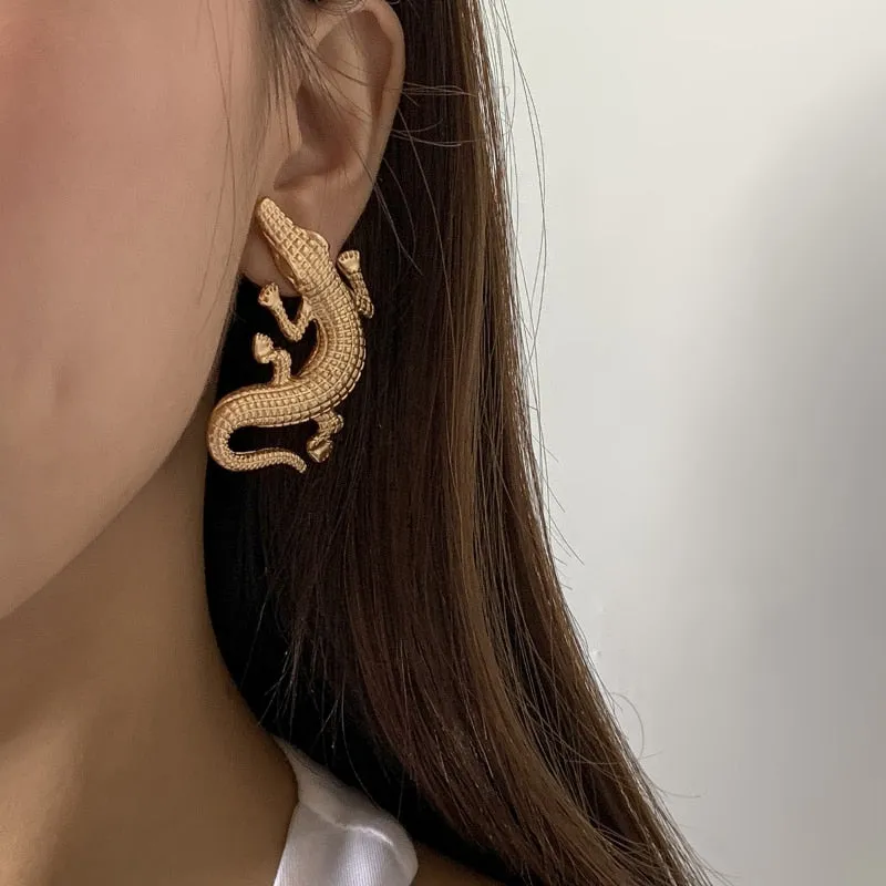 TEEK - Turnin Crocodile Earrings