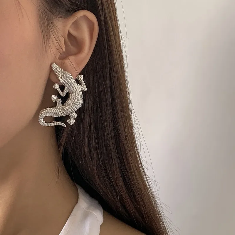 TEEK - Turnin Crocodile Earrings