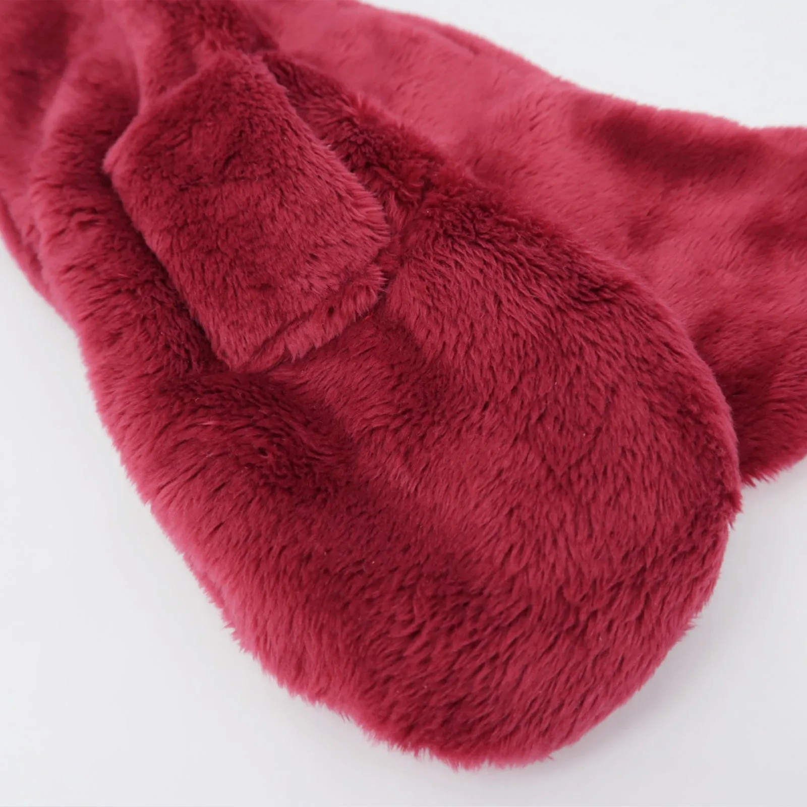 Toddler Winter Fashion Scarf Kids Warm Fluffy Thick Fleece Baby Neck Warmer | Red