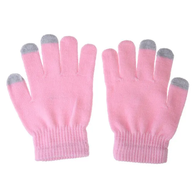 Touch Screen Gloves Colorful & Soft Cotton Winter Gloves