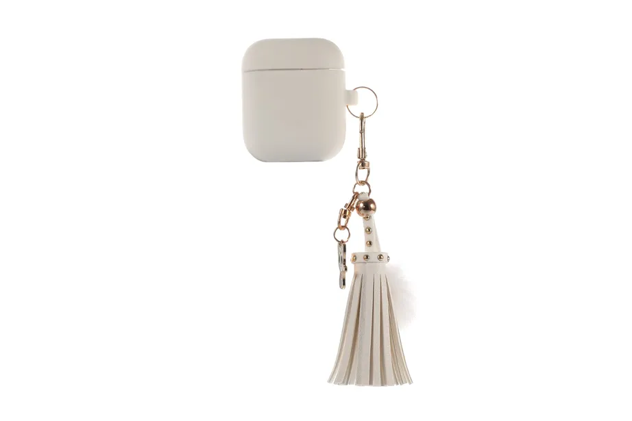 White Tassel AirPod Holder