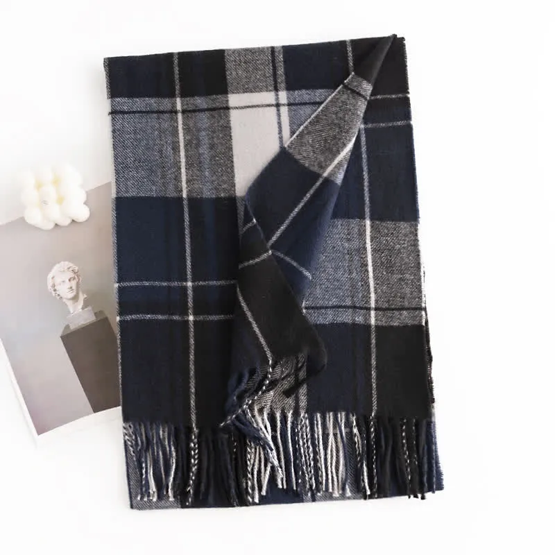 Women's Classic Winter Warm Plaid Scarf