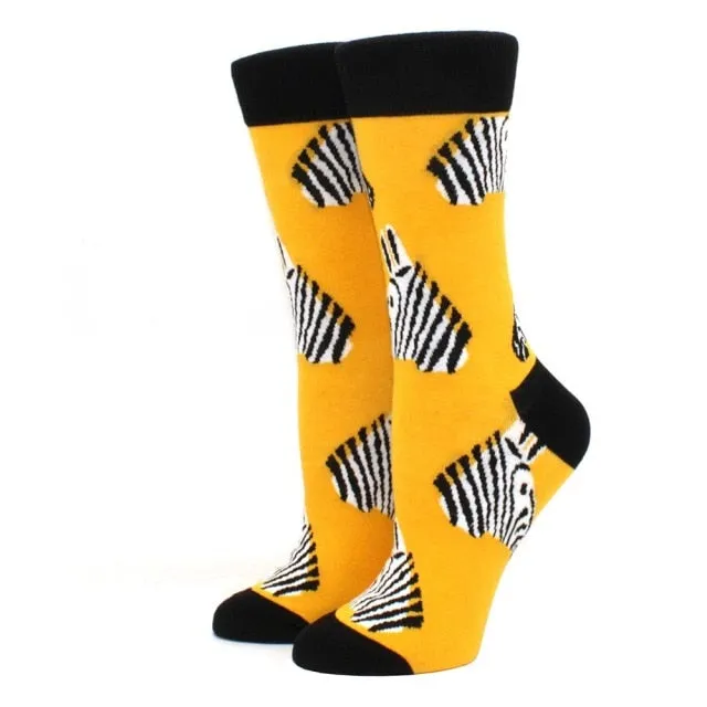 Women's Novelty Socks Fun and Fashionable Comfortable Ladies Socks with Personality FREE SHIPPING