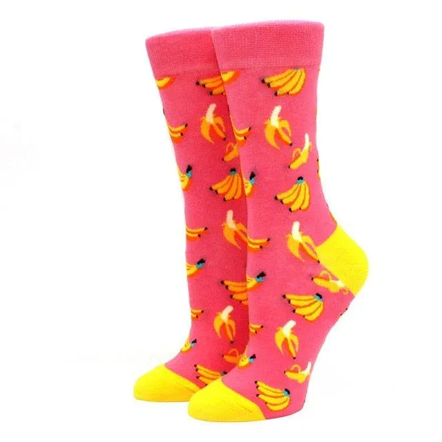 Women's Novelty Socks Fun and Fashionable Comfortable Ladies Socks with Personality FREE SHIPPING