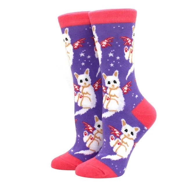 Women's Novelty Socks Fun and Fashionable Comfortable Ladies Socks with Personality FREE SHIPPING