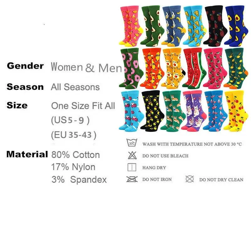 Women's Novelty Socks Fun and Fashionable Comfortable Ladies Socks with Personality FREE SHIPPING